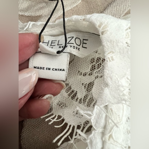 Rachel Zoe Dress - Estelle Back Cut-Out white maxi gown Size 6 all over lace NWT - Picture 12 of 16